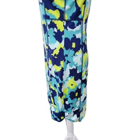 Title Nine Buttah Pieced‎ Tank Dress Women's XS Floral Sleeveless Athleisure - Picture 6 of 12